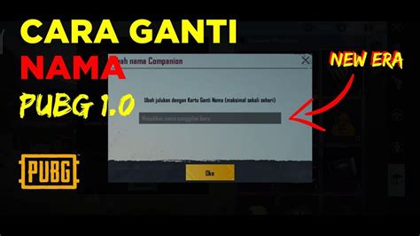 cara ganti nickname pubg hadirkan lakukan verifikasi sekarang 40 terbaru serta multiple reward dijamin ori yang manis image 1