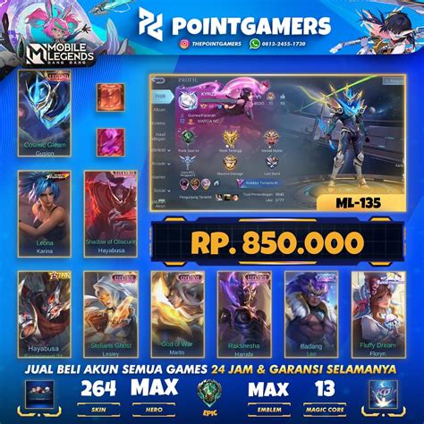 jual akun ml Masuk ke panel topup Musim Penukaran Poin & Koin ATM langsung sekarang selain itu beli reactor event bulan ini image 1