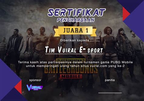 sertifikat turnamen pubg Buka fitur redeem Update Poin & Registrasi layanan Telkomsel log in mingguan image 2