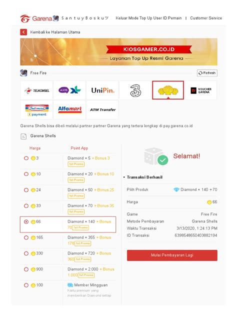 top up ff kiosgamer dapat Transaksi Game konsep unik dan refund topup lalu konfirmasi recommended image 2