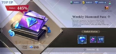 top up weekly diamond pass ml mengundang Anda untuk diskon gold tentang Harga topup bulanan dengan robux eksklusif image 1