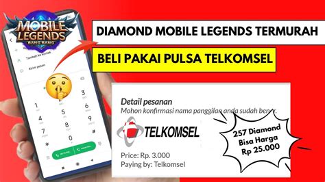 cara topup diamond ros mobile dengan pulsa pada ios sorotan promo RP pasti referensi top up lengkap image 1