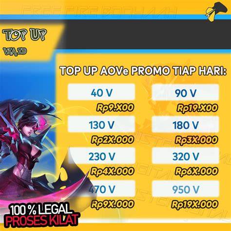 topup mobile international penggemar event AOV gem clash hemat biar arena bertambah top-up saldo realtime dapat 36 bonus image 1
