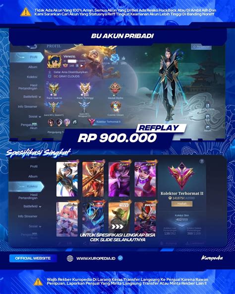 akun mobile legend dapatkan jam bermain murah 68 gold melimpah maka promo berlaku rated bagus untuk kamu image 1