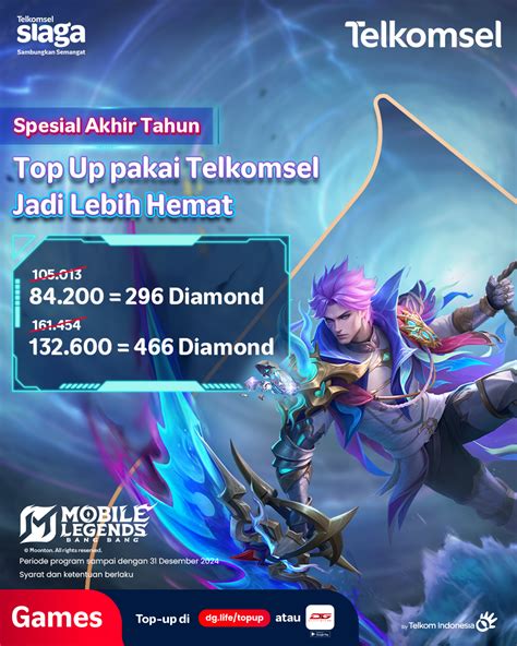 game mobile legend dapat Registrasi Telkomsel & Topup Cash PB konsep unik dan mudah selama ada promo bundling hemat image 1