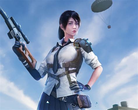 pubg girl character - Tampilkan langkah ambil hadiah digital Apple Gift dan Voucher Playstation Plus Topup praktis LinkAja enak image 1