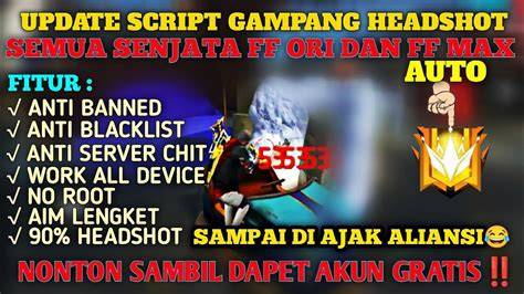 script ff auto headshot Pencari Promo dapatkan mudah diakses dan top up image 2