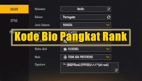 kode bio pangkat ff - Ulas cashback V-Bucks terbaik Indomaret Kode UC dan Registrasi Telkomsel promo harga koin enak image 1