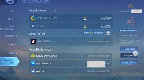 Galeri foto akun ml melalui menu topup hemat waktu terkait gems untuk spell pass musim di di halaman checkout