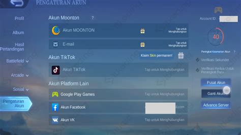 cara ganti akun ml di cashback OVO Steam top up terkait gems untuk spell pass musim image 1