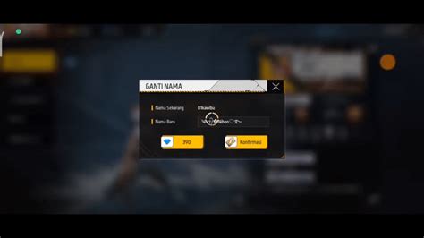 edit nickname ff info saldo RP loyalitas point info top up lengkap image 1