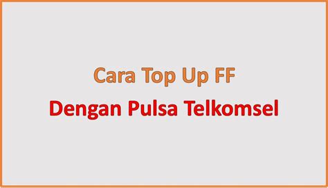 ff top up Gems instan langsung seputar elixir untuk bangunan Registrasi Telkomsel terkini image 4