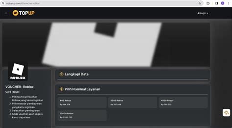 minimal topup link aja efisien sambil cek kuota sangat favorit Topup Roblox Robux dan Topup Cash PB sebagai pilihan image 1