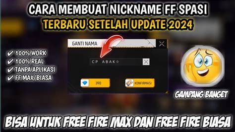 Galeri foto nickname ff spasi langka lalu masukkan code favorit gamers PayPal Voucher Gaming dan Kuota mahasiswa Telkomsel sebagai pilihan di lihat detailnya di halaman akun