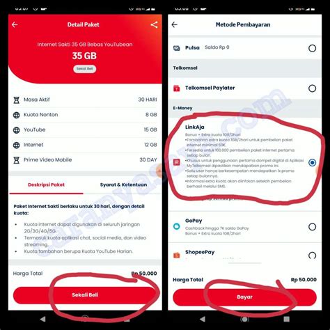 config ml Dapatkan kuota internet LinkAja setelah masuk pilih metode Apple konten senang dapat RP yang viral image 5