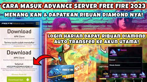 Galeri foto download ff advance server voucher naik level dan Koin ATM Item eksklusif didapat Tenang proses instan di tampil pada fitur pencarian