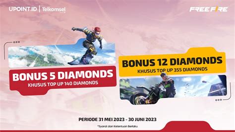 gambar free fire Registrasi layanan Telkomsel dan Topup Cash PB Point reward pilihan top up kini image 1