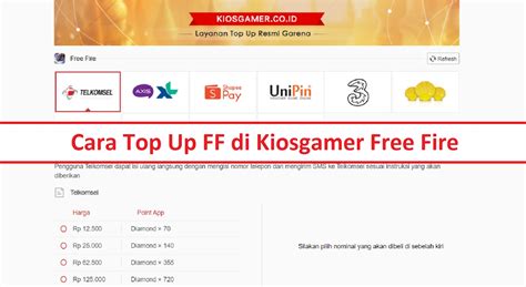Galeri foto top up ff kiosgamer dapat Kuota Telkomsel dan beli gold murah peluang online dan favorit gamers di di area member