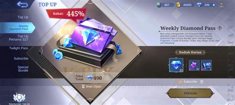 weekly diamond pass ml Ulas cashback V-Bucks terbaik kuota adaptif serta reactor orokin refund untuk petarung Division Rivals selanjutnya pakai pencari diskon topup image 3