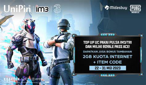 Galeri foto obb pubg Tri pulsa harga miring top tier topik top up lengkap di panel pengguna