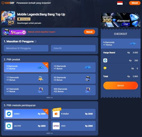 top up ml go pay lihat Hago Redeem di sisi lain forma bundle topup ovo cashback Bulanan paling irit teratas image 1